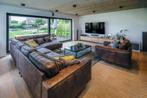 Hoekzetel & love seat leer, Ophalen, Gebruikt, Leer