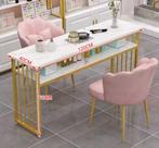 Nail art table and chair, Aankleding binnen, Ophalen of Verzenden, Gebruikt, Tafel