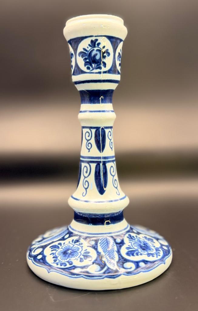 Delfts Blauwe Kandelaar - De Porceleyne Fles Royal Delft, Antiek en Kunst, Antiek | Keramiek en Aardewerk, Ophalen of Verzenden