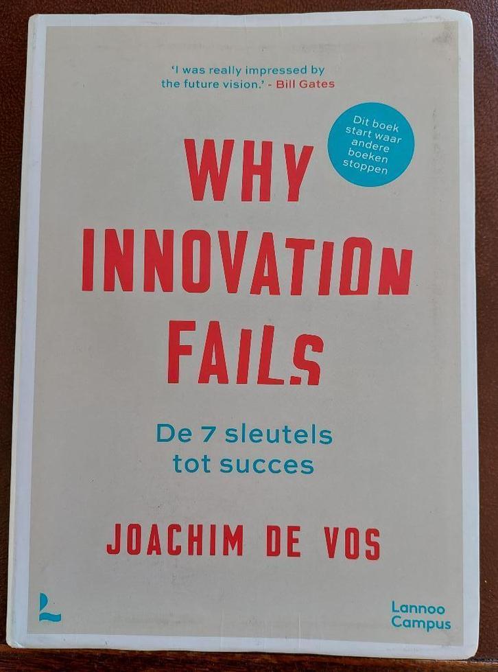 Why Innovation fails - Joachim De Vos, Boeken, Studieboeken en Cursussen, Gelezen, Niet van toepassing, Ophalen of Verzenden