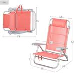 Strandstoel inklapbaar SNELLE GRATIS LEVERING, Tuin en Terras, Verzenden, Nieuw, Aluminium, Inklapbaar