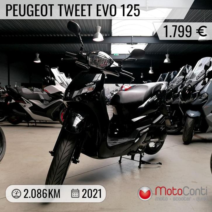Peugeot Tweet Evo 125 2021 [2086km], Fietsen en Brommers, Scooters | Peugeot, Nieuw, Overige modellen, Benzine, Ophalen of Verzenden