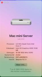 Mac mini server late 2012-  i7 - 16GB - 1TB SSD, Informatique & Logiciels, Apple Desktops, Enlèvement ou Envoi, SSD, Utilisé, Mac Mini