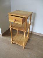 Bijzettafel bijzetbankje met schuif en schabben, Ophalen, Gebruikt, Overige vormen, 60 cm of meer