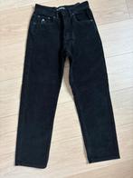 Fluwelen NNSNS baggy zwarte broek maat 25, Kleding | Dames, Ophalen, Zo goed als nieuw, Zwart