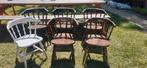 Retro cafestoelen 6 stuks., Huis en Inrichting, Gebruikt, Bruin, Ophalen of Verzenden, Retro