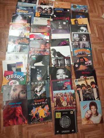 Lot 150 vinyle rock pop ( 62 Neuf scellé d'origine vintage) beschikbaar voor biedingen