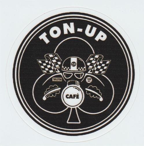Ton Up Cafe Racer sticker #1, Motoren, Accessoires | Stickers, Verzenden