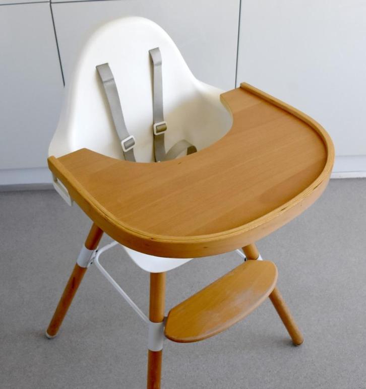 Kinderstoel Childwood by Childhome, Kinderen en Baby's, Kinderstoelen, Zo goed als nieuw, Aanschuifbaar, Afneembaar eetblad, Gordel(s)