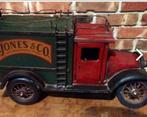 Retro Houten auto 40cm vinitage Jones & company truck, Antiek en Kunst, Ophalen of Verzenden