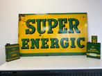 BP Super Energic emaille bord, Ophalen of Verzenden