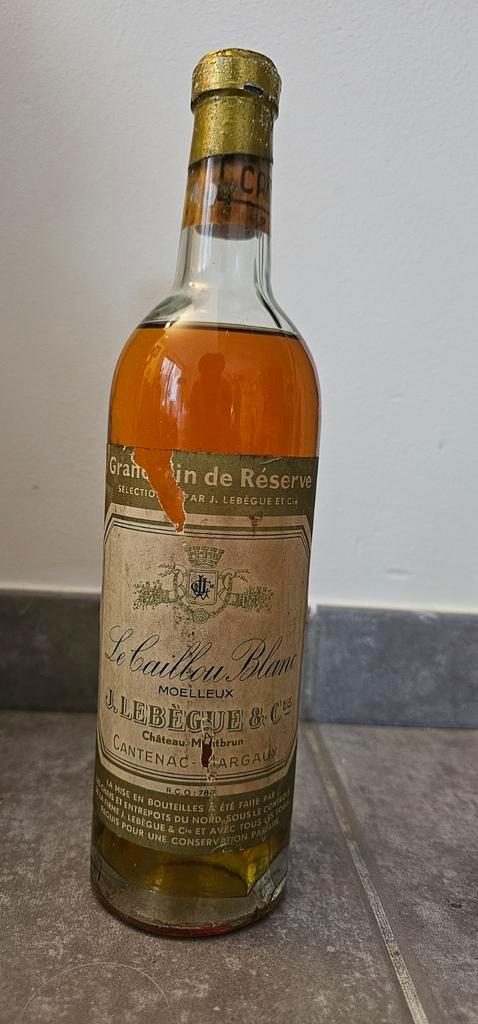 Le Caillou Blanc – Moelleux | J. Lebègue & Cie | Château, Verzamelen, Wijnen, Ophalen of Verzenden