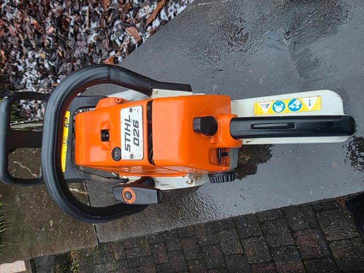Stihl 026 kettingzaag, Tuin en Terras, Heggenscharen, Zo goed als nieuw, Ophalen