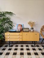 Vintage midcentury dressoir | platenspeler meubel | kast, Ophalen, Gebruikt, 100 tot 150 cm, Vintage