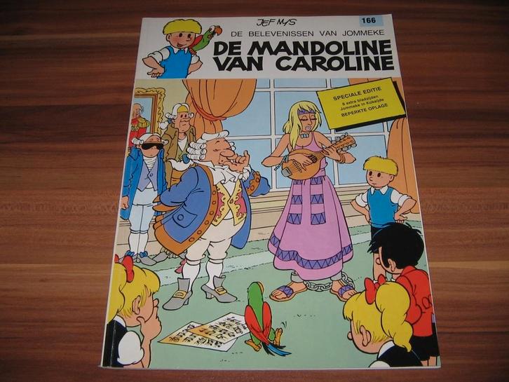 Jommeke nr 166 : De mandoline van Caroline, Boeken, Stripverhalen, Eén stripboek, Ophalen of Verzenden
