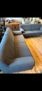 Salon 3 places et 2 places avec pouf, Maison & Meubles, Enlèvement, Utilisé