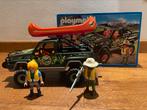 Playmobil jeep met kano - compleet, Kinderen en Baby's, Speelgoed | Playmobil, Ophalen, Zo goed als nieuw