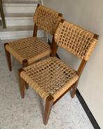 Adrien Audoux en Frida Minet - 2 Design stoelen, Huis en Inrichting, Stoelen, Twee, Design, Gebruikt, Hout