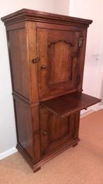 Kast - Bar-secretaire CF, Huis en Inrichting, Ophalen, 100 tot 150 cm, Eikenhout, 50 tot 100 cm