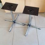 Vintage voetsteunen voor luidsprekerboxen met chromé voet in, Audio, Tv en Foto, Luidsprekerboxen, Ophalen of Verzenden, Zo goed als nieuw