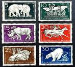 DDR: BERLIN ZOO 1956 COMPLETE SERIE, Ophalen of Verzenden, DDR, Gestempeld