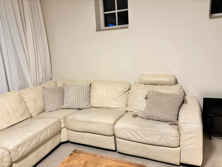 Coin salon 100 % cuir, Maison & Meubles, Canapés | Coins salons complets, Comme neuf, Cuir, Enlèvement