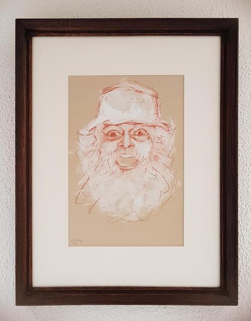 Tekening / Schilderij - Jivanmukta Swami Ganapati (Baba), Antiek en Kunst, Kunst | Tekeningen en Fotografie, Ophalen of Verzenden