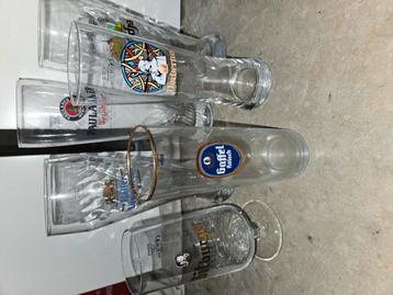 6 bierglazen lot Duitse bieren beschikbaar voor biedingen