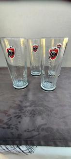 Jupiler bierglas  3 stuks Tauro 33cl voor 10 euro, Ophalen, Gebruikt, Glas of Glazen, Jupiler