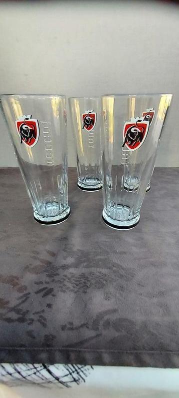 Jupiler bierglas  3 stuks Tauro 33cl voor 10 euro beschikbaar voor biedingen