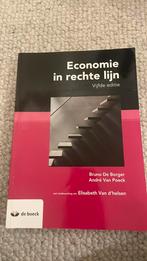 Economie in rechte lijn, Boeken, Schoolboeken, Ophalen, Nieuw, Andre Van Poeck; Bruno de Borger