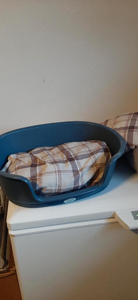 Hondenmandjes en kussens (alles voor 10euro), Animaux & Accessoires, Paniers pour chiens, Utilisé, Enlèvement ou Envoi