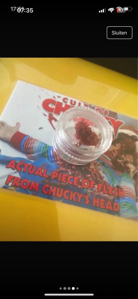 Chucky Screen used !!!, Collections, Collections complètes & Collections, Enlèvement ou Envoi