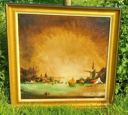 Belle grande peinture d'André Desmedt à vendre, Antiquités & Art, Art | Peinture | Classique, Enlèvement ou Envoi