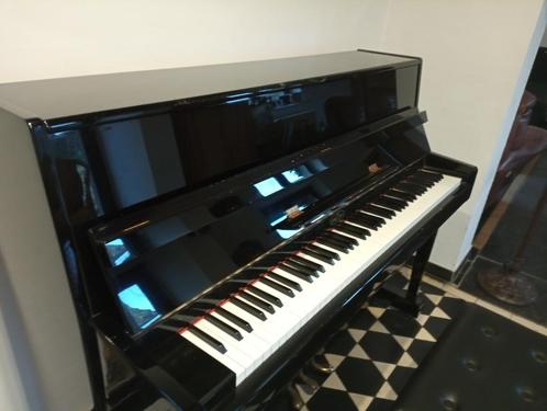 Piano droit, Muziek en Instrumenten, Piano's, Zo goed als nieuw, Piano, Zwart, Hoogglans, Ophalen