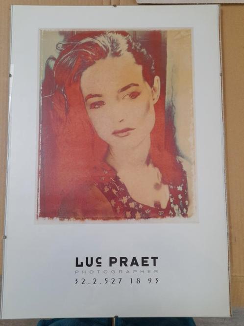 Affiche promotionnelle originale Luc Praet, Collections, Posters & Affiches, Comme neuf, Autres sujets/thèmes, A1 jusqu'à A3, Rectangulaire vertical