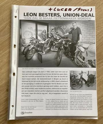 Unieke Map met documentatie Union en  Lucer brommers, Vélos & Vélomoteurs, Modes d'emploi & Notices d'utilisation, Envoi, Comme neuf