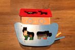 Houten speelboot ark van Noach + dieren, Kinderen en Baby's, Speelgoed | Houten speelgoed, Ophalen of Verzenden, Gebruikt