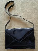 Elégant sac à main vernissé noir à porter en bandoulière, Comme neuf, Autres marques, Noir, Enlèvement