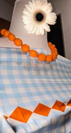 Zéér mooie oranje kleurige ketting, Handtassen en Accessoires, Kettingen, Ophalen of Verzenden, Zo goed als nieuw, Oranje