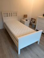 Hoogwaardige kwaliteits matras 90 op 200 en wit houten bed, Ophalen of Verzenden, Zo goed als nieuw