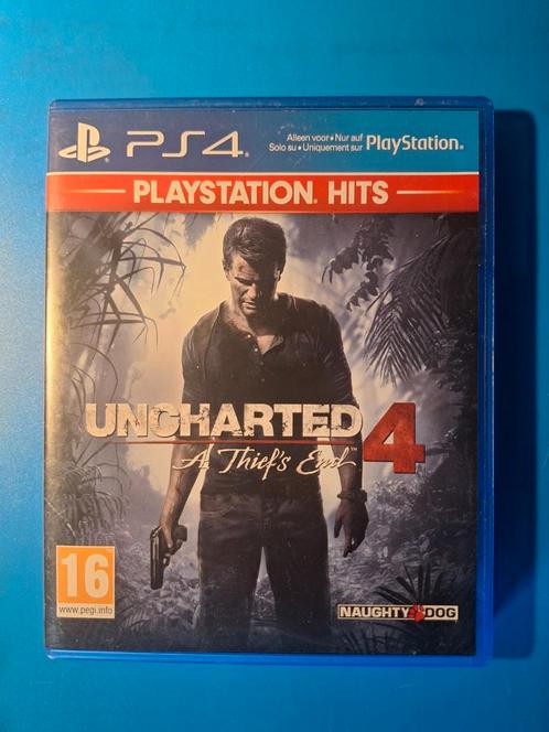 Uncharted 4: A Thiefs End (PlayStation Hits), PS4, Games en Spelcomputers, Games | Sony PlayStation 4, Zo goed als nieuw, Overige genres