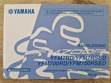 Manuel d'utilisation du Yamaha Raptor YFM700R NL