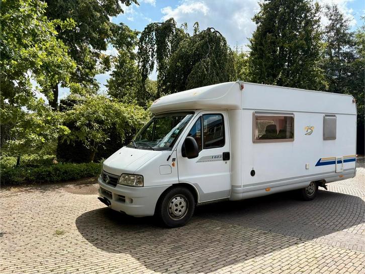 Fiat Burstner Mobilhome, Caravans en Kamperen, Mobilhomes, Particulier, tot en met 4, Half-integraal, Fiat, Fiat, Diesel, Handgeschakeld
