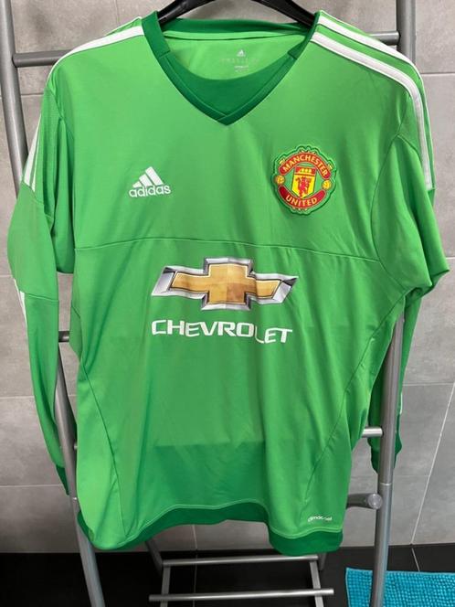 Manchester United 2015-2016 Keepersstrui Adidas Vintage Retr, Verzamelen, Sportartikelen en Voetbal, Gebruikt, Shirt, Ophalen of Verzenden