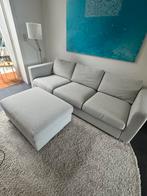 3-zitsbank + voetenbank met bergruimte VIMLE gunnared beige, Ophalen, Zo goed als nieuw
