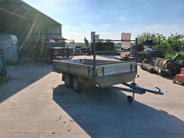Dubbelas plateau aanhangwagen  beschikbaar voor biedingen