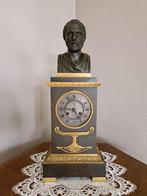 Horloge buste d'Hadrien antique en bronze patiné et doré, Antiquités & Art, Antiquités | Horloges, Enlèvement ou Envoi