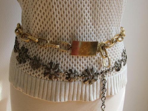 Magnifique ceinture-fleur en métal.Vintage., Kleding | Dames, Riemen en Ceinturen, Gedragen, Tailleriem, 3 tot 5 cm, Overige kleuren