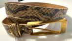 Krokodillenlook riem maat 48, jaren 60, Kleding | Dames, Gedragen, 100 cm of meer, Minder dan 3 cm, Heupriem